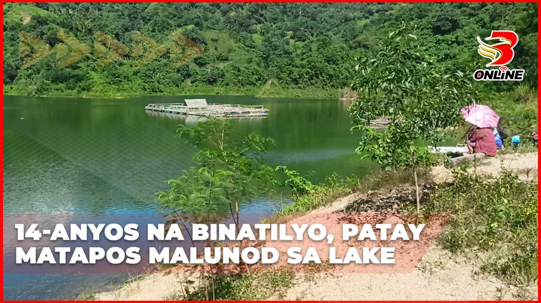 14-anyos na binatilyo, patay matapos malunod sa lake