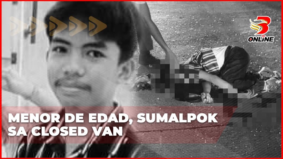 Menor de edad, sumalpok sa closed van