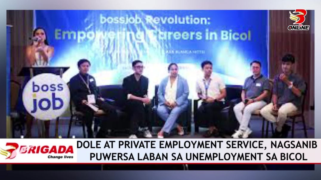 ⁣DOLE at Private Employment Service, Nagsanib Puwersa Laban sa Unemployment sa Bicol