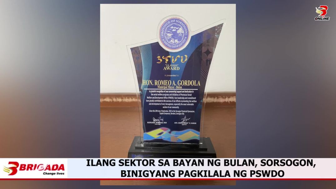 Ilang sektor sa bayan ng Bulan, Sorsogon, binigyang pagkilala ng PSWDO