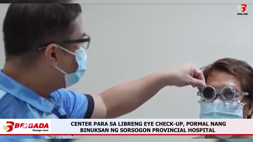 ⁣CENTER PARA SA LIBRENG EYE CHECK-UP, PORMAL NANG BINUKSAN NG SORSOGON PROVINCIAL HOSPITAL