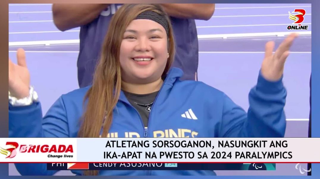 Atletang Sorsoganon, nasungkit ang ika-apat na pwesto sa 2024 Paralympics