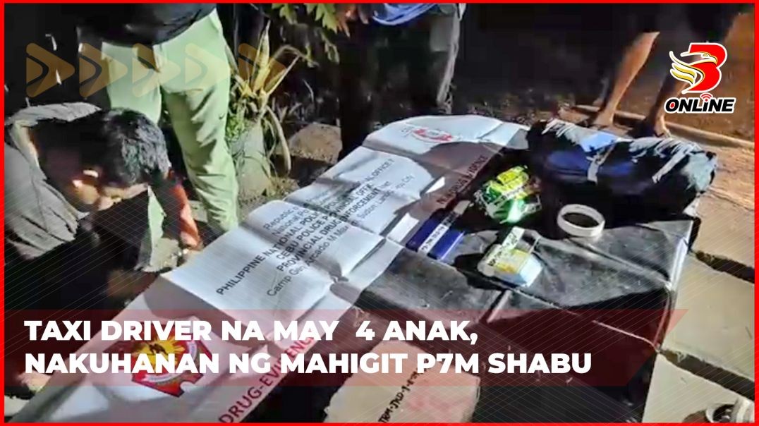 Taxi driver na may  4 anak, nakuhanan ng mahigit P7M shabu
