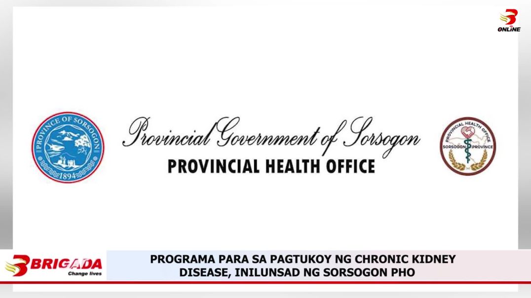PROGRAMA PARA SA PAGTUKOY NG CHRONIC KIDNEY DISEASE, INILUNSAD NG SORSOGON PHO