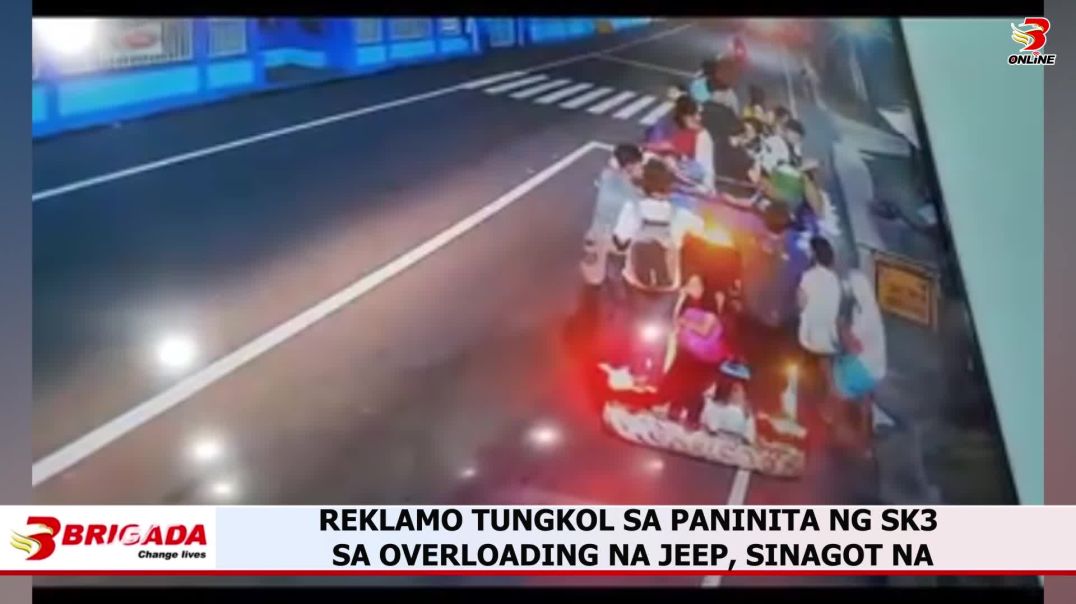 Reklamo tungkol sa paninita ng SK3 sa overloading na jeep, sinagot na