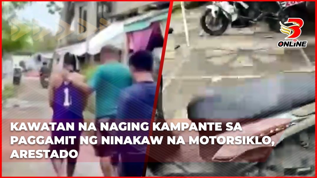 ⁣Kawatan na naging kampante sa paggamit ng ninakaw na motorsiklo, arestado
