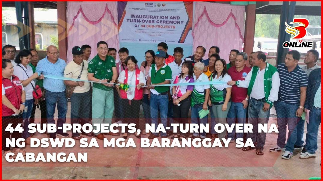 ⁣44 sub-projects, na-turn over na ng DSWD sa mga baranggay sa Cabangan
