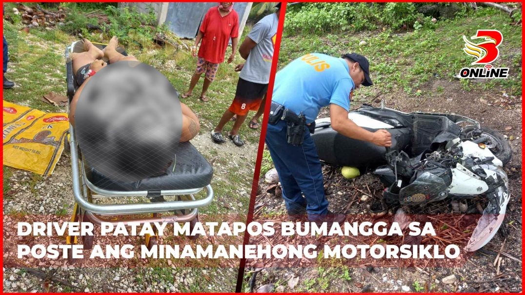 Driver patay matapos bumangga sa poste ang minamanehong motorsiklo