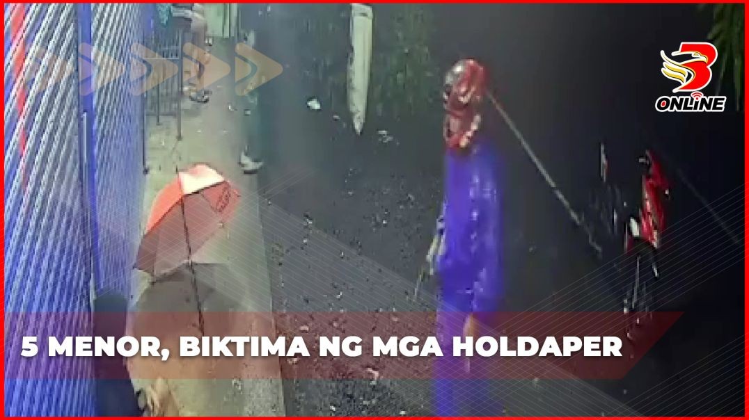 5 menor, biktima ng mga holdaper