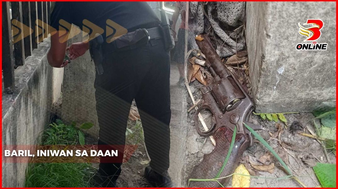 Baril, iniwan sa daan!