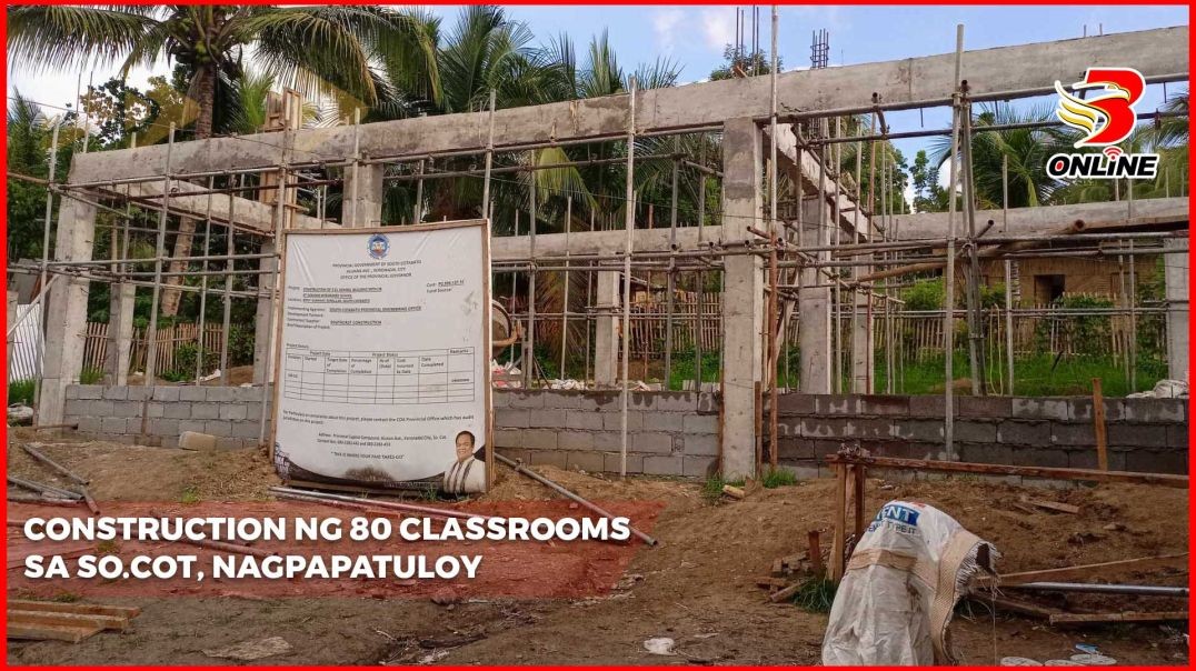 Construction ng 80 classrooms sa So.Cot, nagpapatuloy