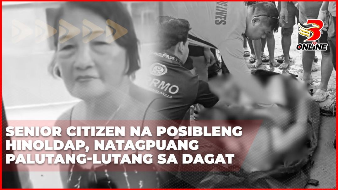 Senior citizen na posibleng hinoldap, natagpuang palutang-lutang sa dagat