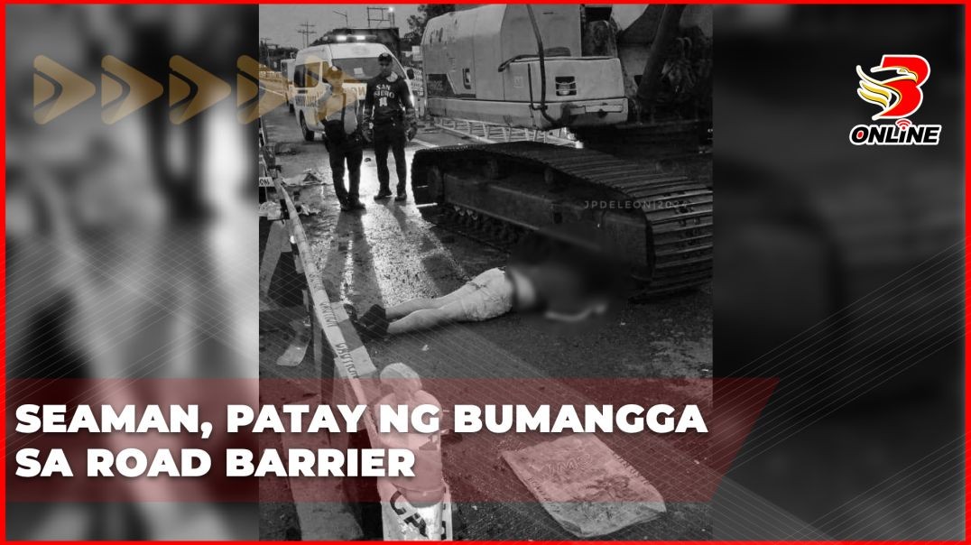Seaman, patay ng bumangga sa road barrier