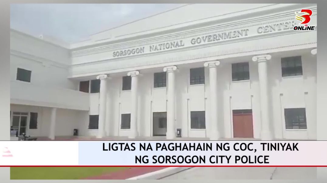 Ligtas na paghahain ng COC, tiniyak ng Sorsogon City Police