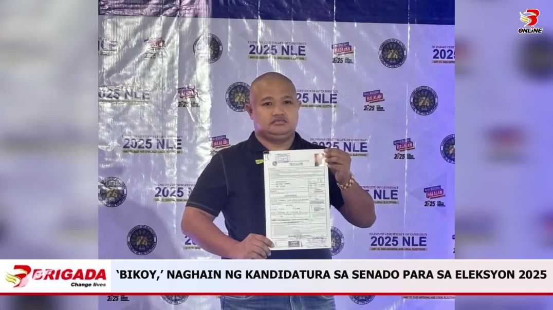 ‘Bikoy,’ naghain ng kandidatura sa Senado para sa Eleksyon 2025