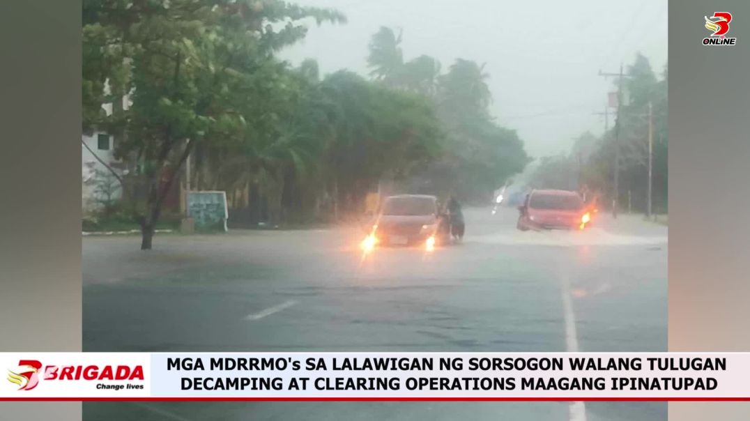 Mga MDRRMO's sa lalawigan ng Sorsogon walang tulugan: decamping at clearing operations maagang 