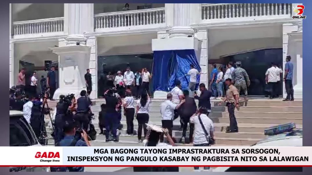⁣Mga bagong tayong imprastraktura sa Sorsogon, inispeksyon ng Pangulo kasabay ng pagbisita nito sa la