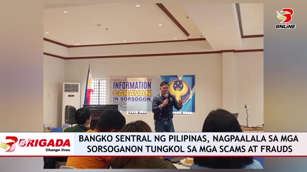 ⁣Bangko Sentral ng Pilipinas, nagpaalala sa mga Sorsoganon tungkol sa mga Scams at Frauds