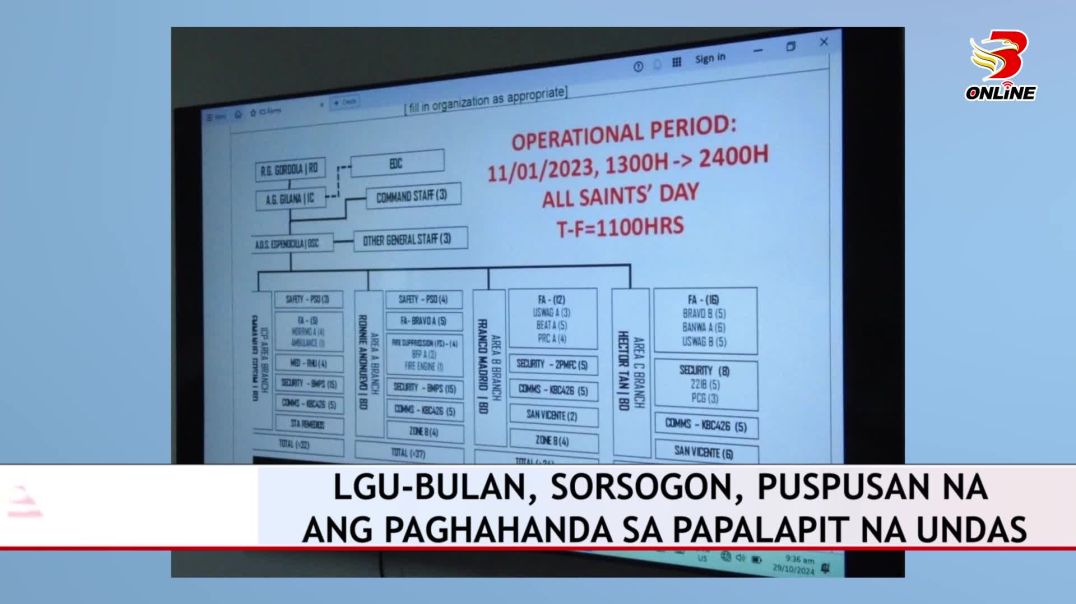 ⁣LGU-Bulan, Sorsogon, puspusan na ang paghahanda sa papalapit na Undas