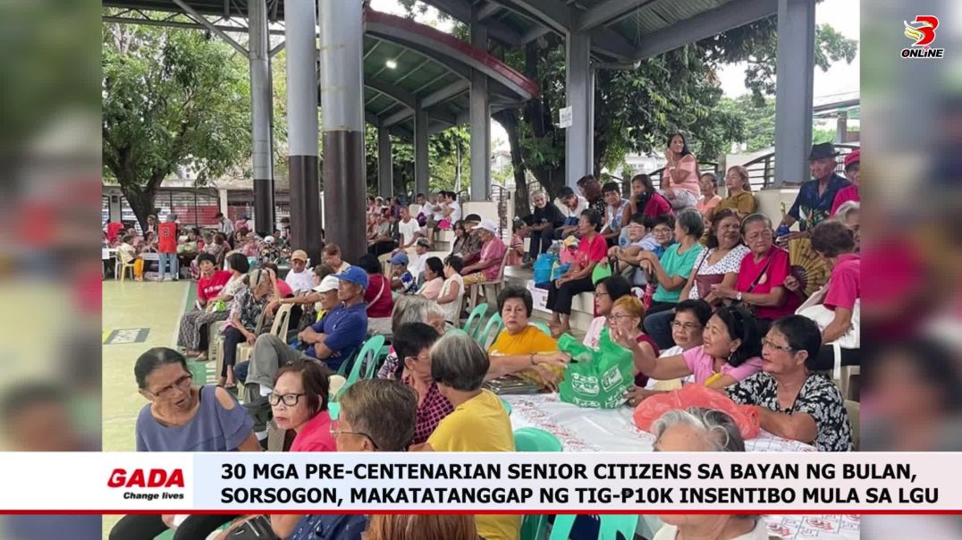 30 mga Pre-Centenarian Senior Citizens sa Bayan ng Bulan, Sorsogon, Makatatanggap ng tig-₱10k Insent