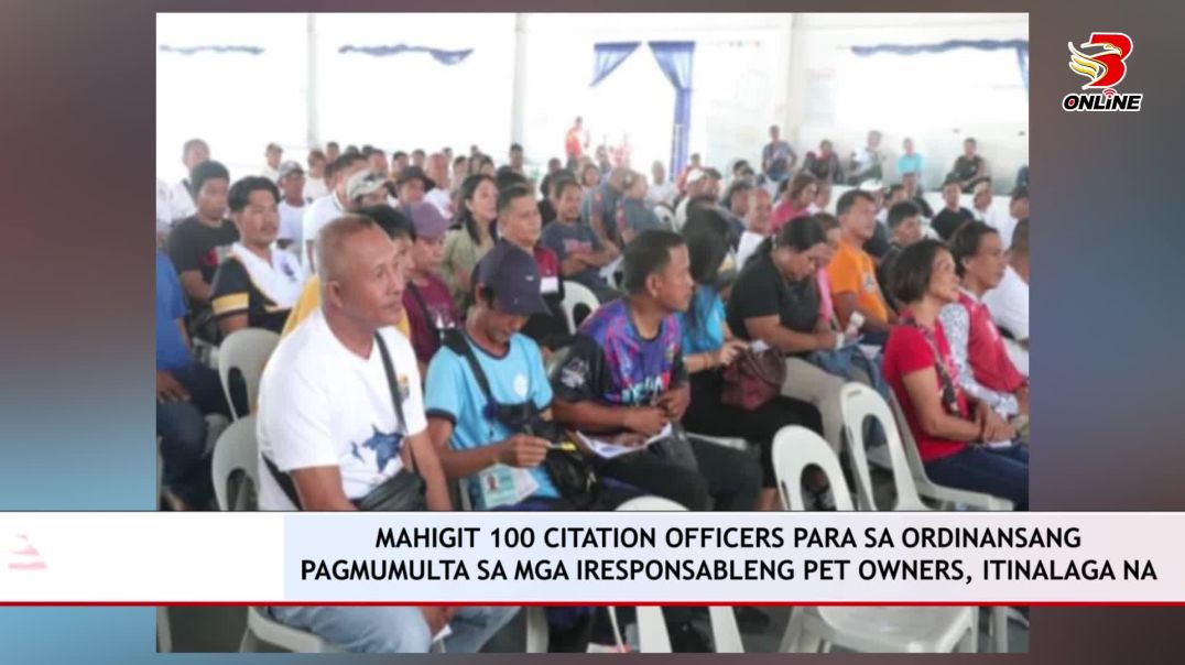 Mahigit 100 Citation Officers para sa ordinansang pagmumulta sa mga iresponsableng pet owners, itina