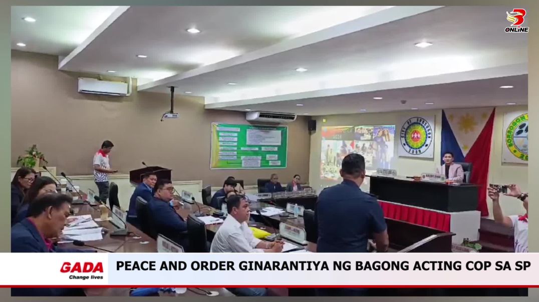 ⁣Peace and order ginarantiya ng bagong acting COP sa SP
