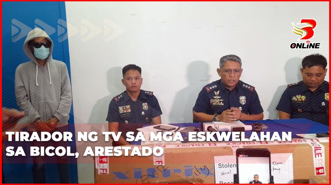 Tirador ng TV sa mga eskwelahan sa Bicol, arestado