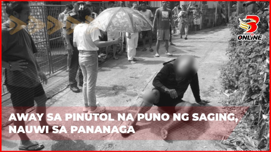 Away sa pinutol na puno ng saging, nauwi sa pananaga