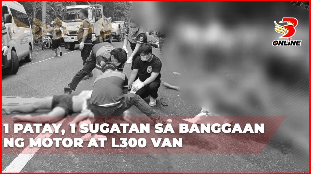 1 patay, 1 sugatan sa banggaan ng motor at L300 van