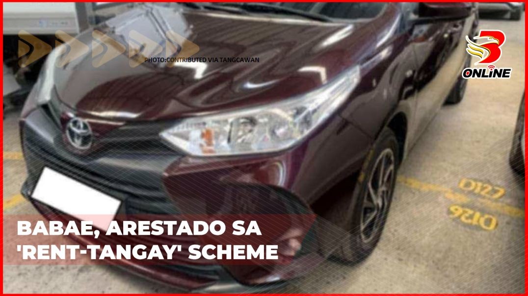 Babae, arestado sa 'rent-tangay' scheme