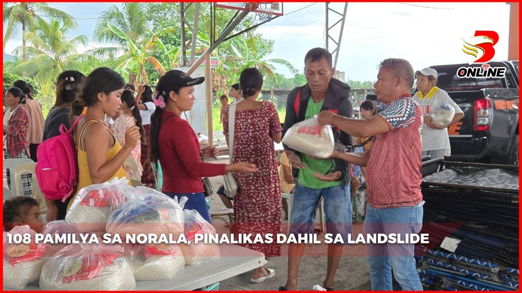 108 pamilya sa Norala, pinalikas dahil sa landslide