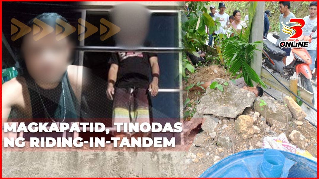 Magkapatid, tinodas ng riding-in-tandem
