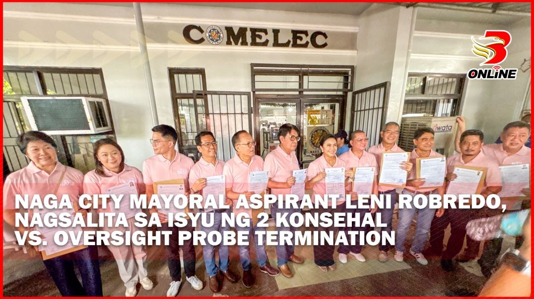 Naga City Mayoral Aspirant Leni Robredo, nagsalita sa isyu ng 2 Konsehal Vs. Oversight Probe Termina