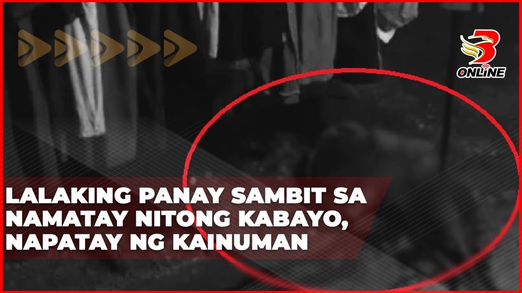 ⁣Lalaking panay sambit sa namatay nitong kabayo, napatay ng kainuman