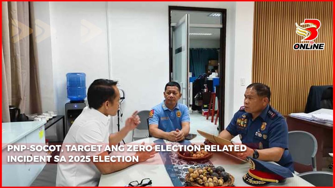 ⁣PNP-SoCot, target ang zero election-related incident sa 2025 election