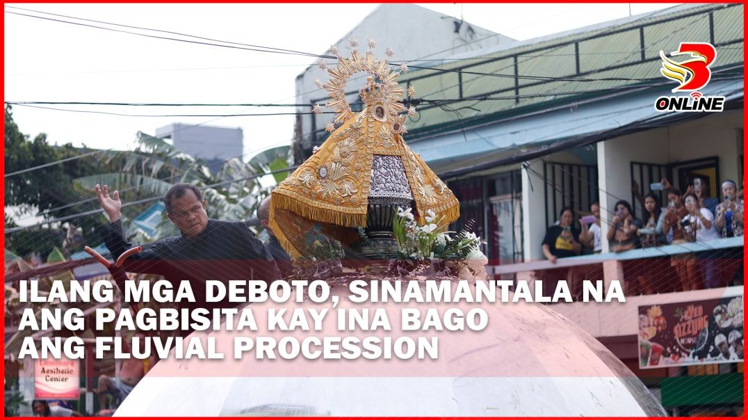 ⁣Ilang mga Deboto, sinamantala na ang pagbisita kay Ina bago ang Fluvial Procession