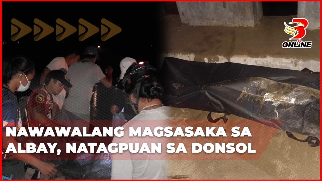⁣Nawawalang magsasaka sa Albay, natagpuan sa Donsol