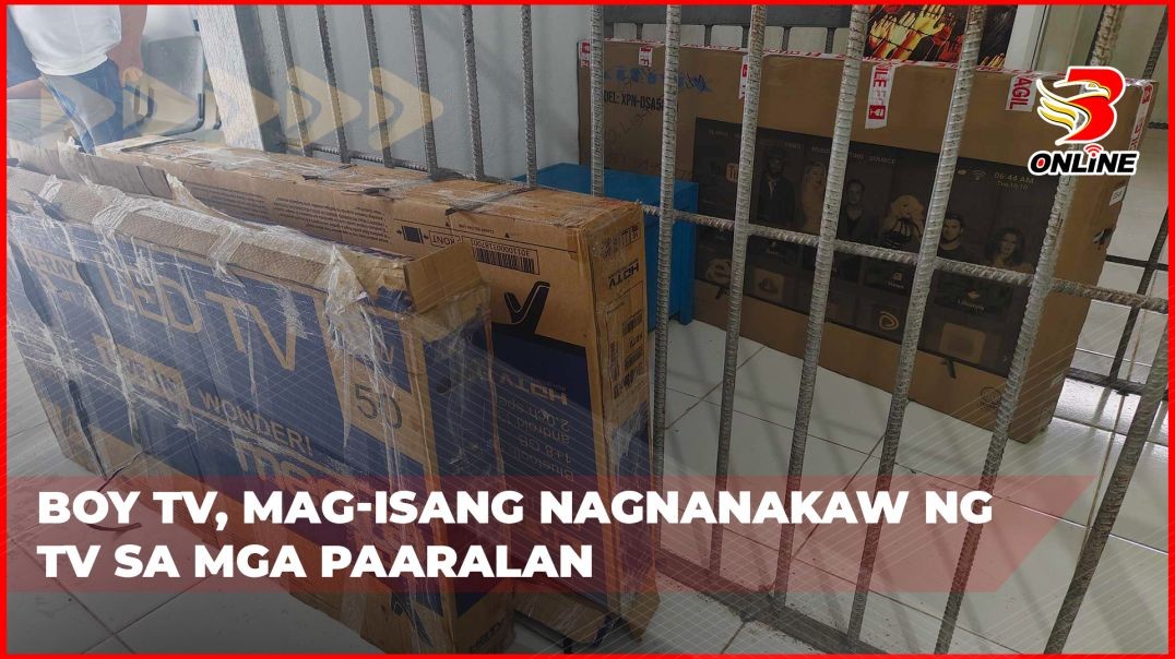 Boy TV, mag-isang nagnanakaw ng TV sa mga paaralan