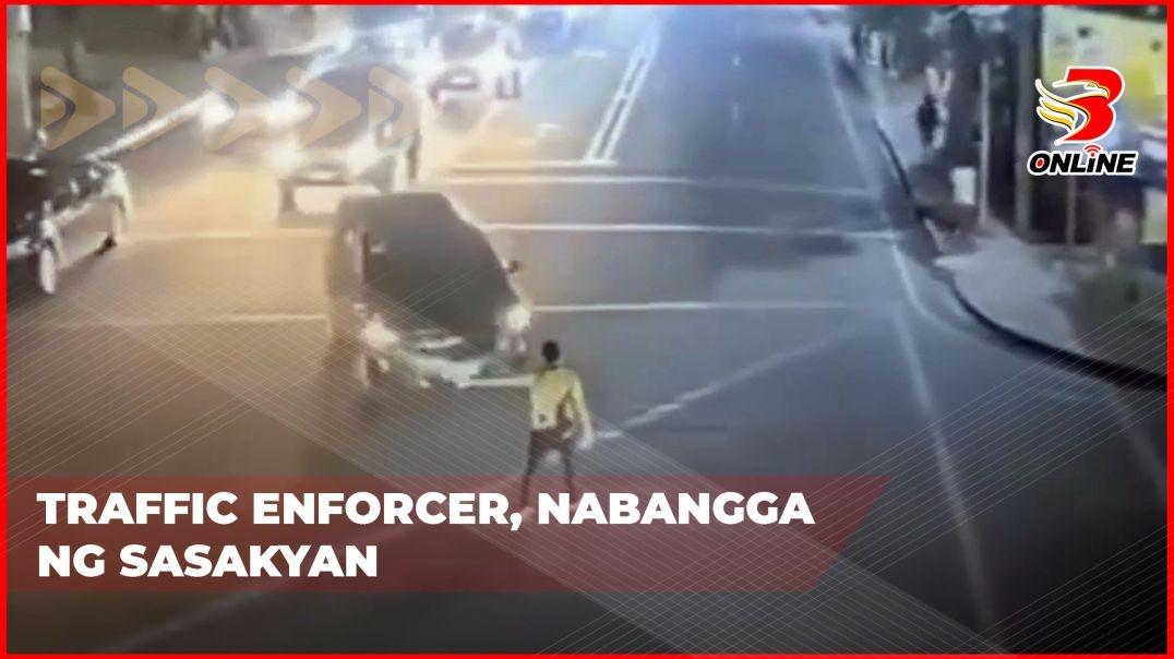 Traffic enforcer, nabangga ng sasakyan