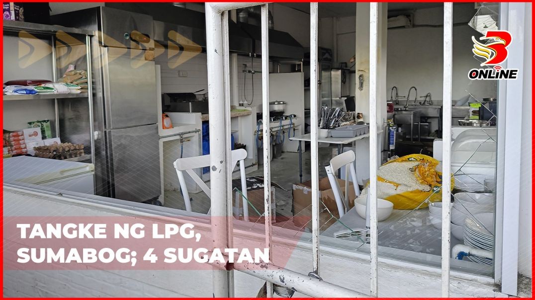 Tangke ng LPG, sumabog; 4 sugatan