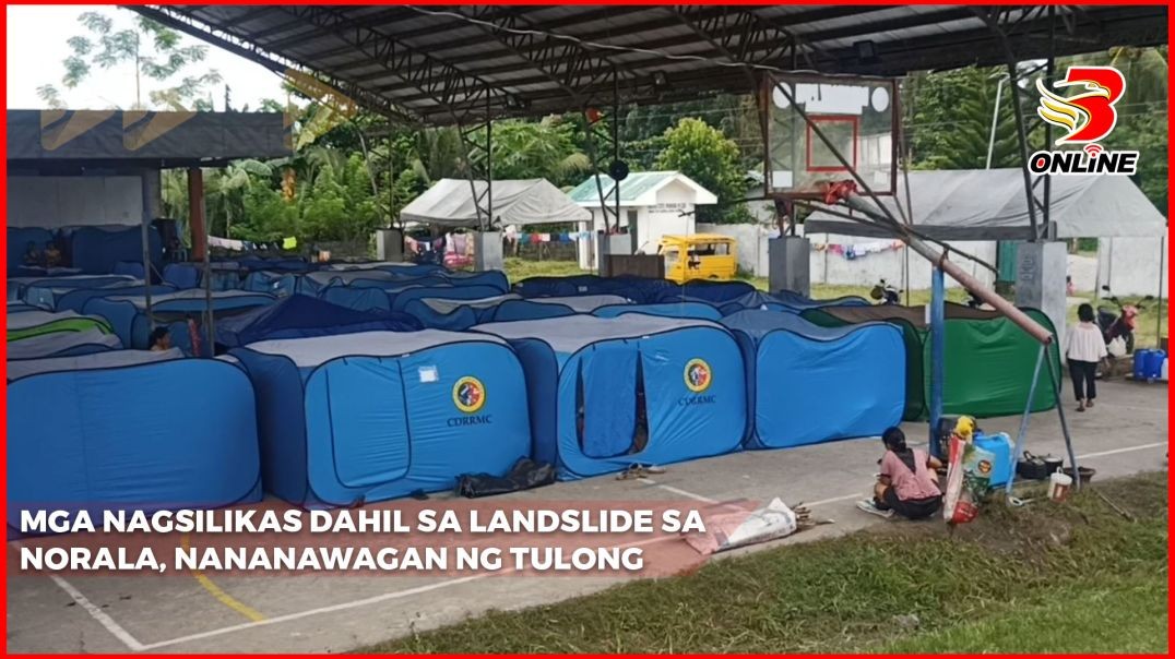 Mga nagsilikas dahil sa landslide sa Norala, nananawagan ng tulong