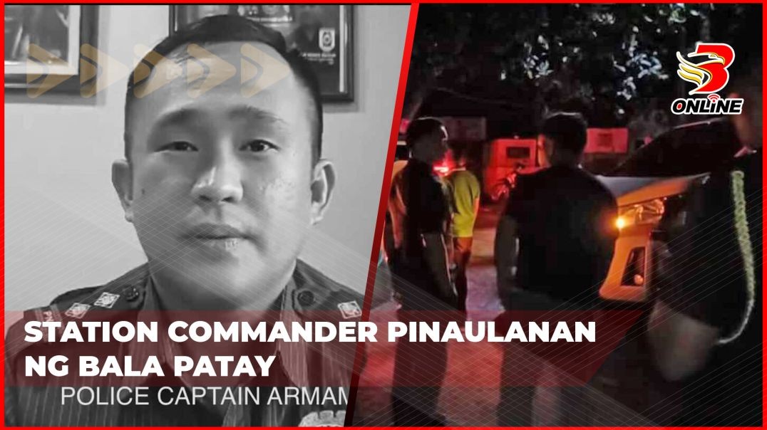 Station commander pinaulanan ng bala patay