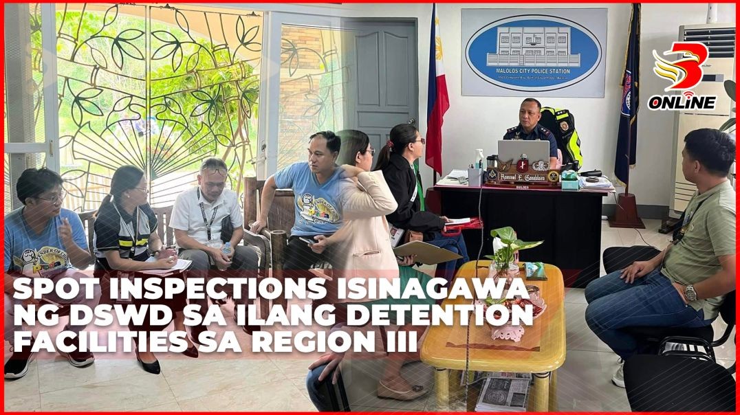 ⁣Spot inspections isinagawa ng DSWD sa ilang detention facilities sa Region III