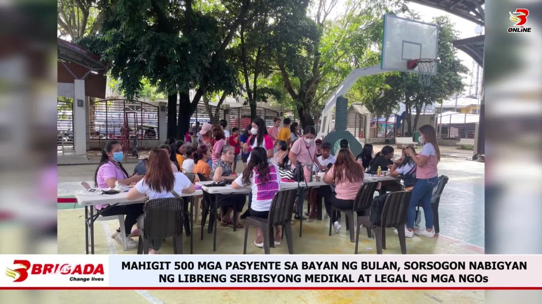 Mahigit 500 mga Pasyente sa Bayan ng Bulan, Sorsogon Nabigyan ng Libreng Serbisyong Medikal at Legal