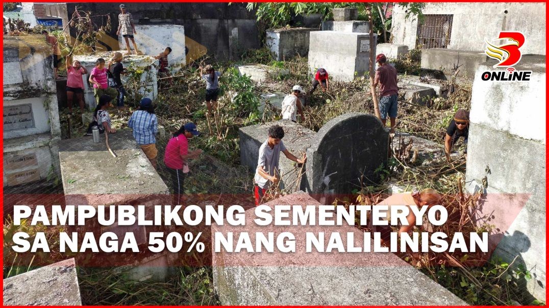 Pampublikong Sementeryo sa Naga 50% nang nalilinisan-SWMO