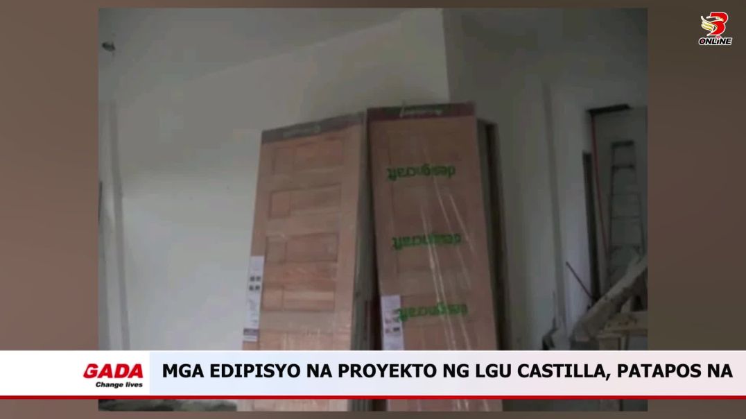 Mga edipisyo na proyekto ng LGU Castilla, patapos na