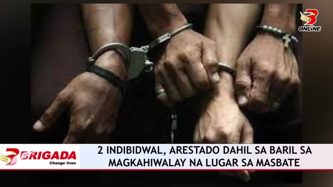 2 indibidwal, arestado dahil sa baril sa magkahiwalay na lugar sa  Masbate