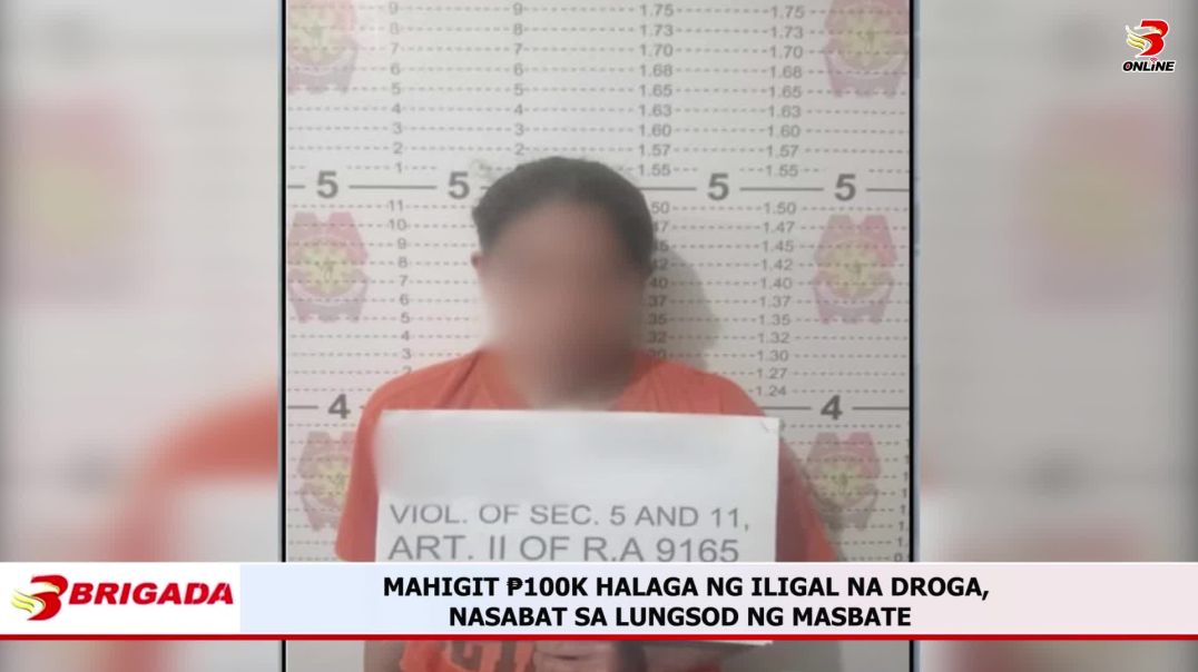 Mahigit ₱100k Halaga ngIiligal na Droga, Nasabat sa Lungsod ng Masbate