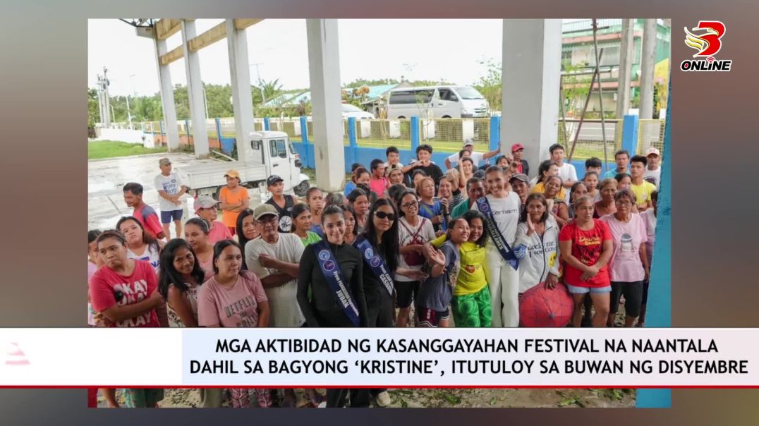 Mga aktibidad ng KFEST2024 na naantala dahil sa bagyong ‘Kristine’, itutuloy sa buwan ng Disyembre
