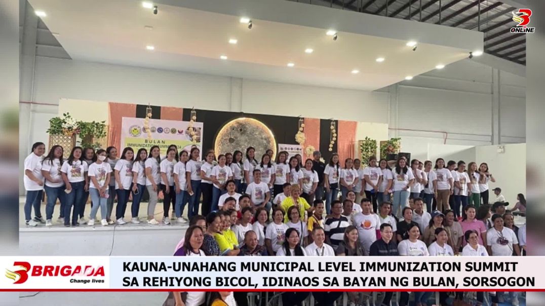 Kauna-Unahang Municipal Level Immunization Summit sa Rehiyong Bicol, Kdinaos sa Bayan ng Bulan, Sors